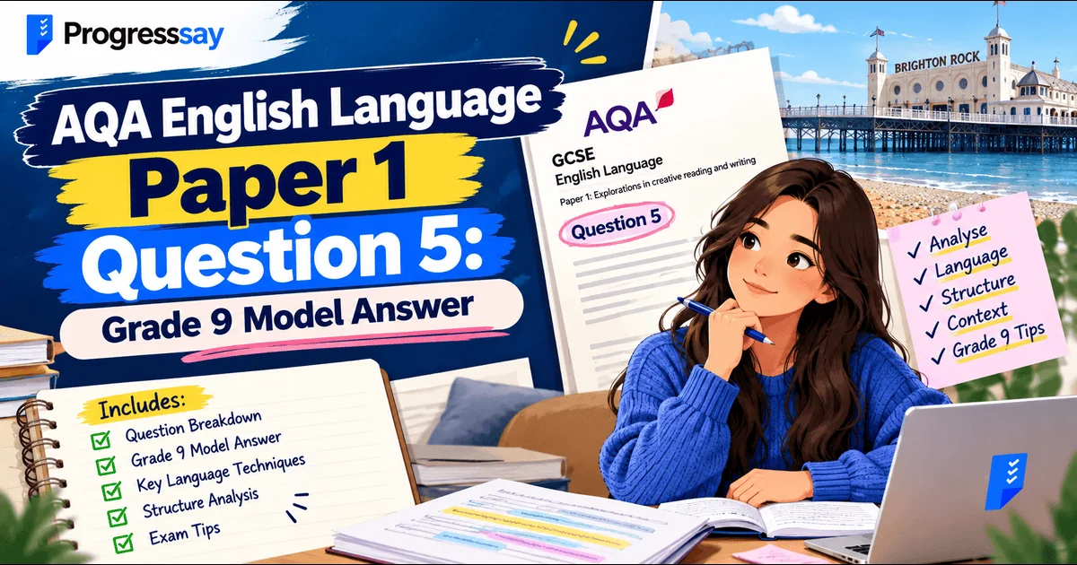 AQA English Language Paper 1 Question 5 Grade 9 model answer