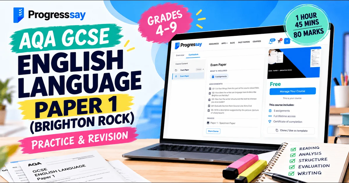 AQA GCSE English Language Paper 1