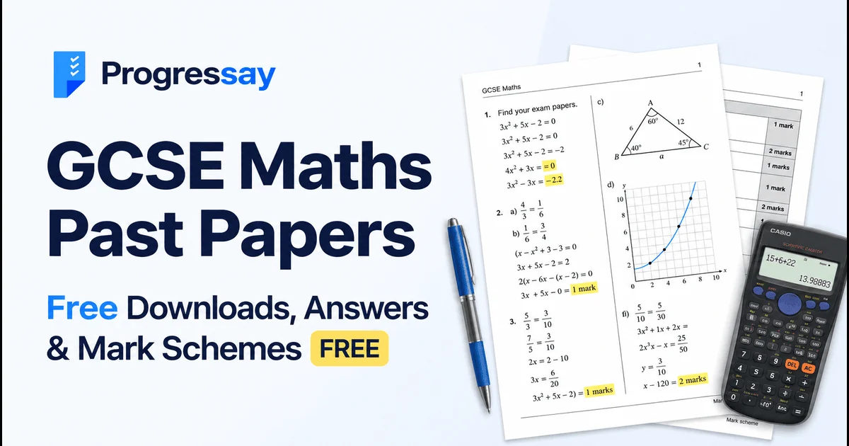 GCSE Maths Past Papers: Free Downloads, Answers and Mark Schemes