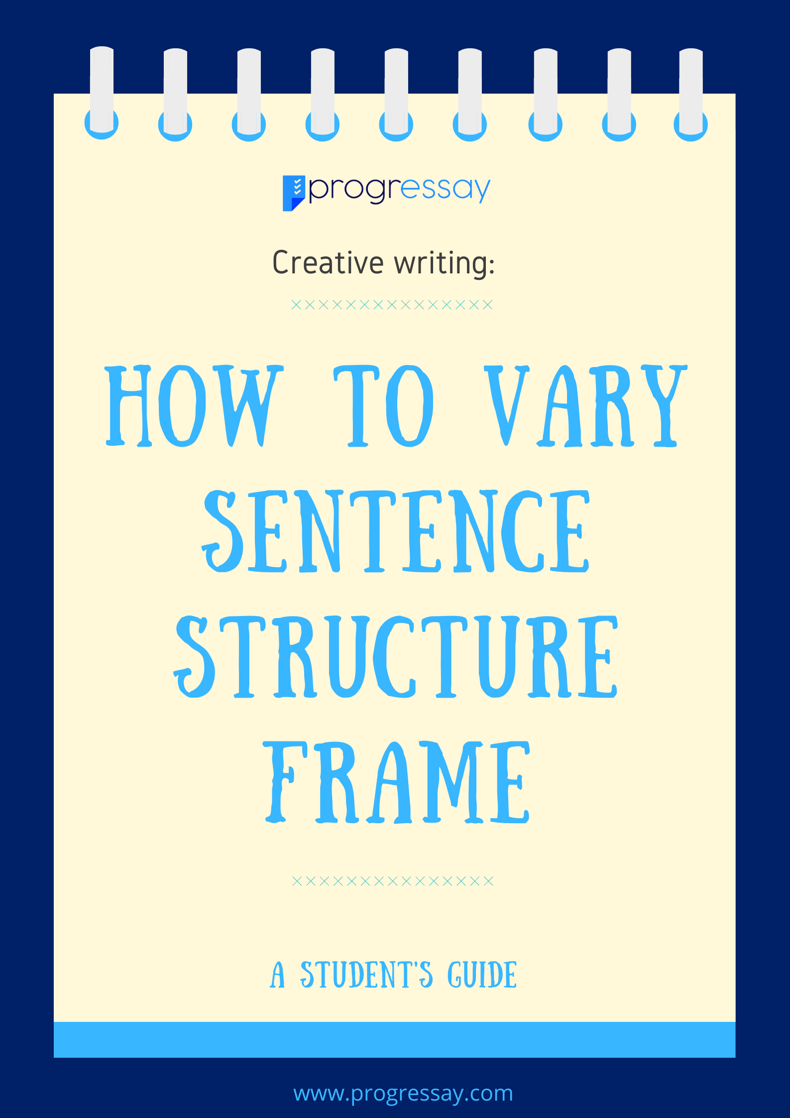 How to vary sentence structure frame